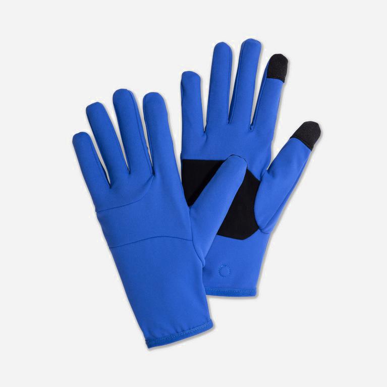 Brooks Fusion Midweight Israel - Men's Running Gloves - Bluetiful (71589-CHFP)